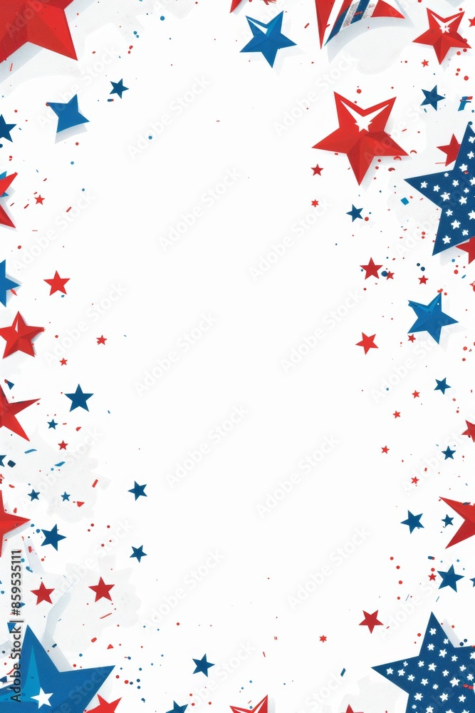 Clean white background with red, white, and blue elements for Patriot Day. Clean white background with red, white, and blue elements for Patriot Day.
