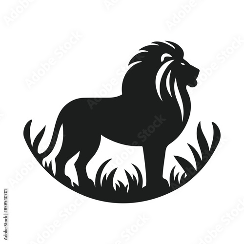  A lion silhouette vector design