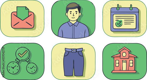 A man is wearing blue jeans and a blue shirt