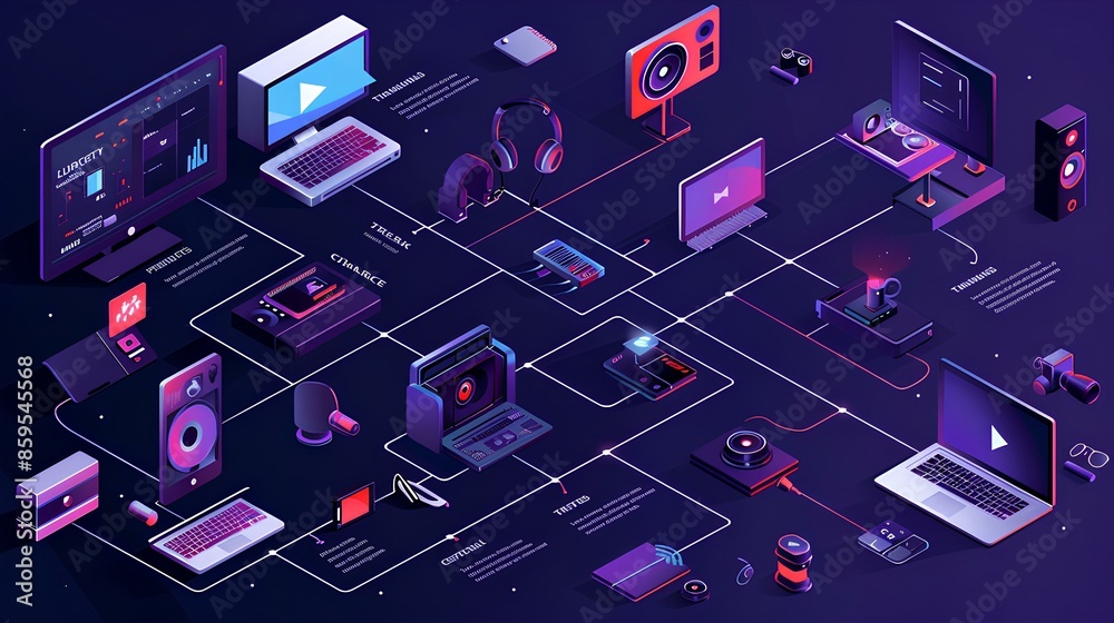 abstract technology background illustration abstract technology background illustration