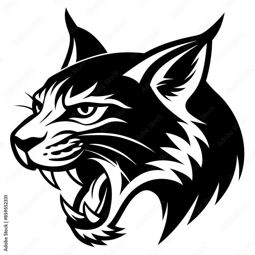 Obraz premium tiger head vector