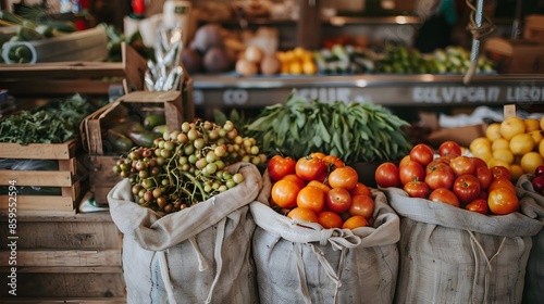 Fresh Produce in Cloth Bags...