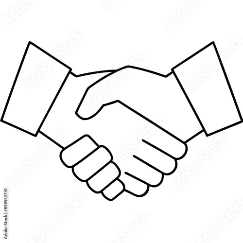 handshake between two people