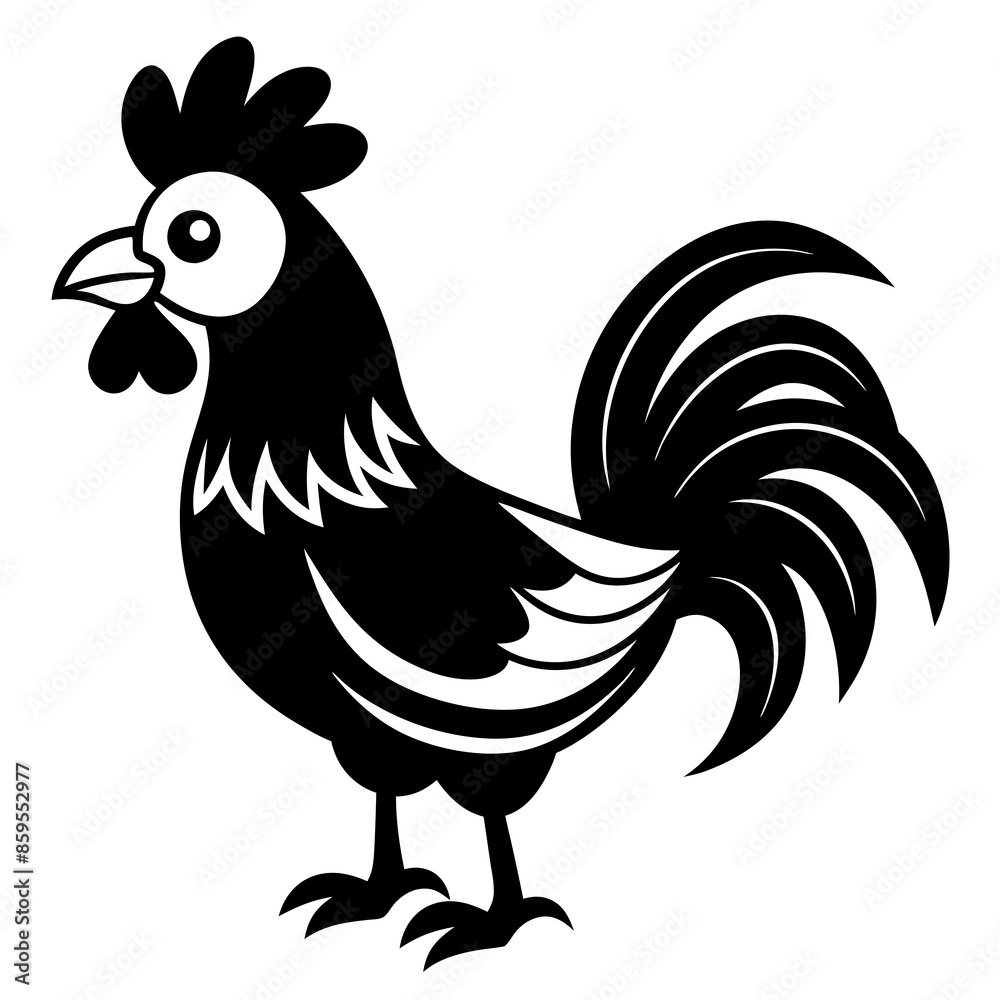 rooster isolated on white background rooster isolated on white background