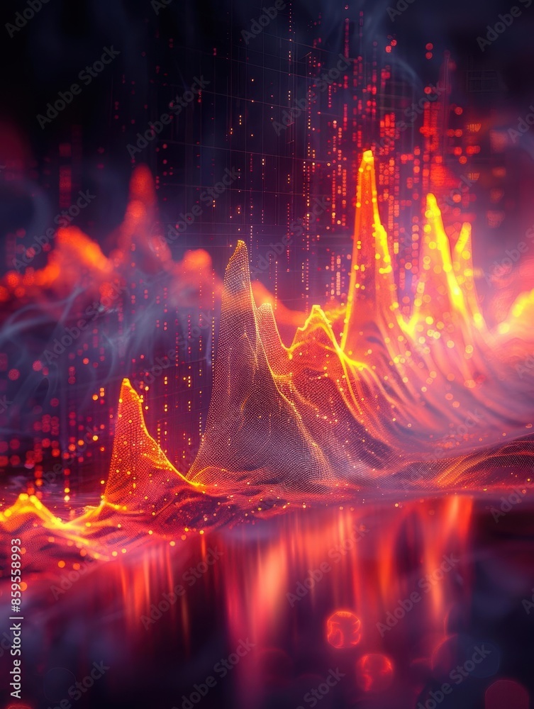 A vibrant, abstract digital art piece featuring dynamic red and orange waves, evoking a sense of energy and motion. A vibrant, abstract digital art piece featuring dynamic red and orange waves, evoking a sense of energy and motion.