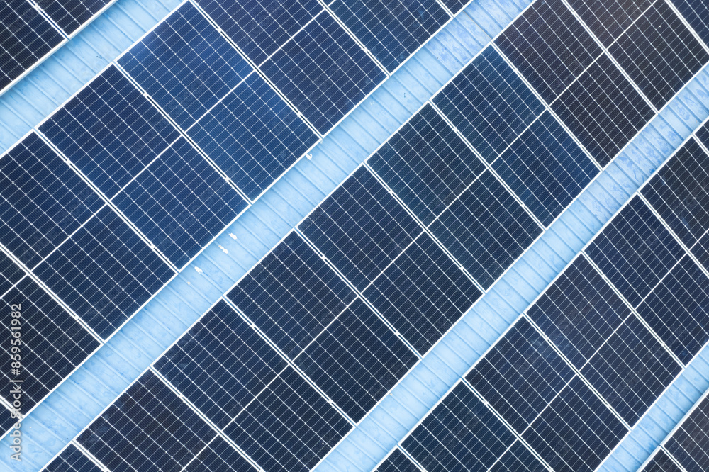 Solar panels on the rooftop Solar panels on the rooftop