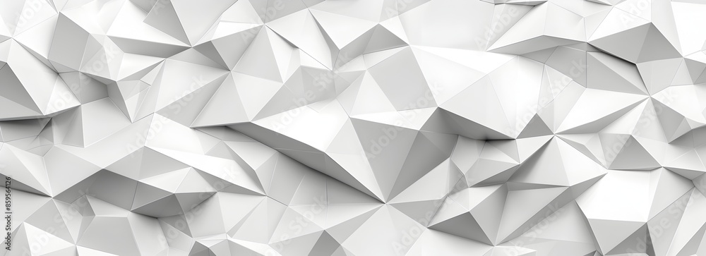 White background with a low poly pattern, geometric vector shapes in a white and grey color palette, vector art on a white background White background with a low poly pattern, geometric vector shapes in a white and grey color palette, vector art on a white background