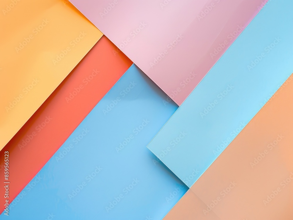 A collection of colorful papers stacked on a table A collection of colorful papers stacked on a table