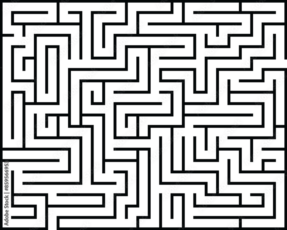 PNG Black rectangle maze isolated PNG Black rectangle maze isolated