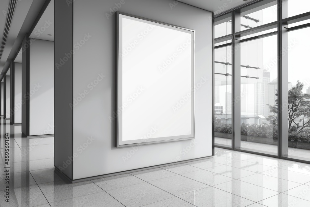 A simple picture frame sitting on a table in an empty room, ready for a photo or artwork to be placed inside A simple picture frame sitting on a table in an empty room, ready for a photo or artwork to be placed inside