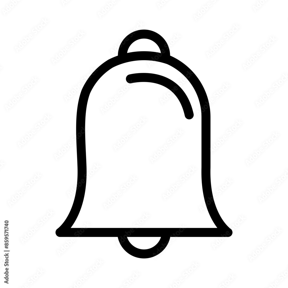 Bell Alert Icon Ideal for Notifications and Updates