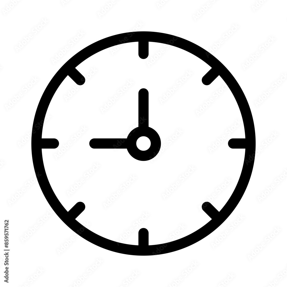 Classic Wall Clock Icon Perfect for Time Management Classic Wall Clock Icon Perfect for Time Management