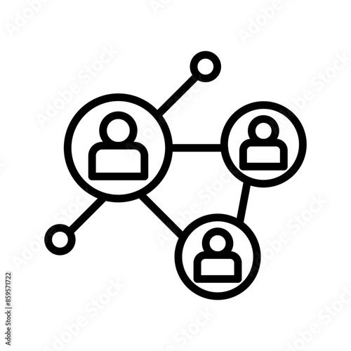 Social Media Network Icon Perfect for Community Building and Connections