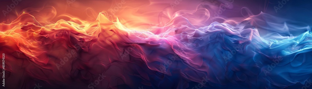Gradient fluid streams, dark canvas, abstract, radiant colors Gradient fluid streams, dark canvas, abstract, radiant colors