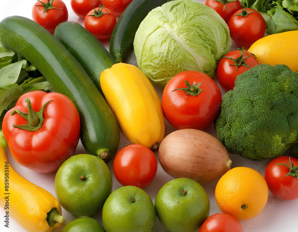 A Beautiful Layout of Fresh Vegetables A Beautiful Layout of Fresh Vegetables