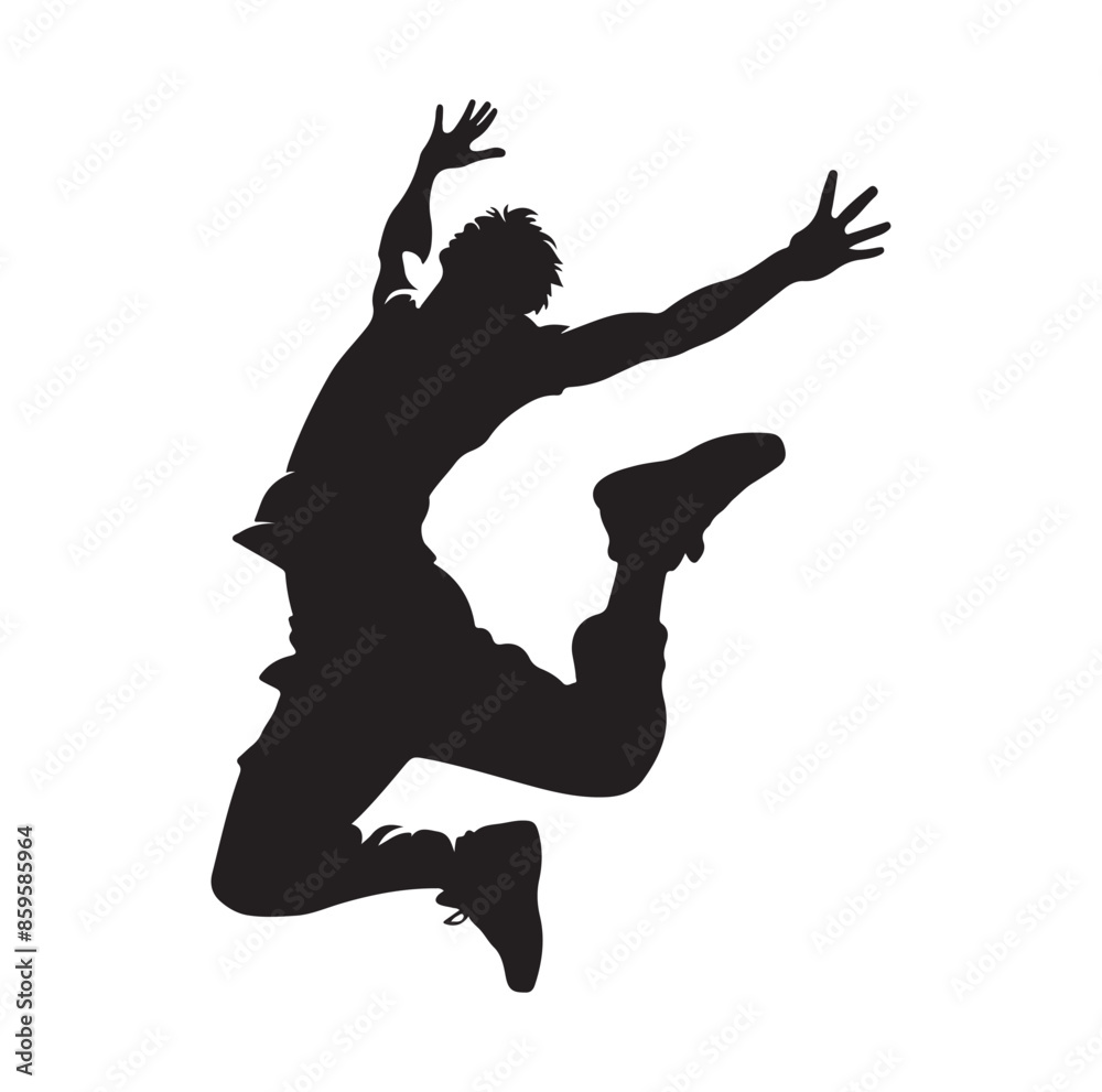 PARKOUR SPORTS player VECTOR Illustration PARKOUR SPORTS player VECTOR Illustration