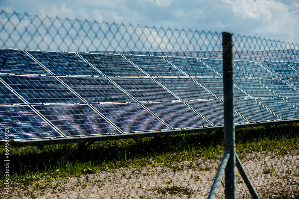 photovoltaic solar panels, alternative energy concept. solar energy panels on the field. photovoltaic solar panels, alternative energy concept. solar energy panels on the field.