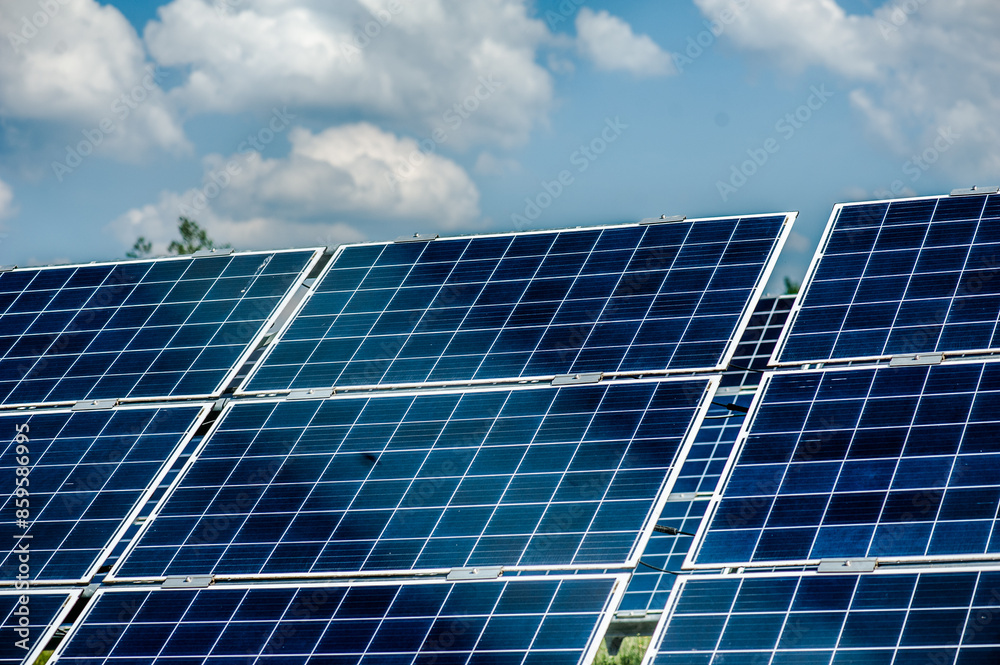 photovoltaic solar panels, alternative energy concept. solar energy panels on the field. photovoltaic solar panels, alternative energy concept. solar energy panels on the field.