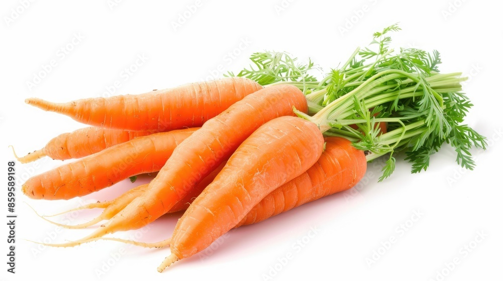 Carrots isolated on white background Carrots isolated on white background