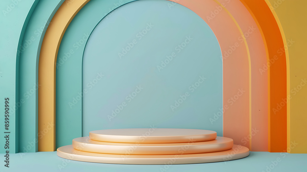 3d render display booth background 3d render display booth background