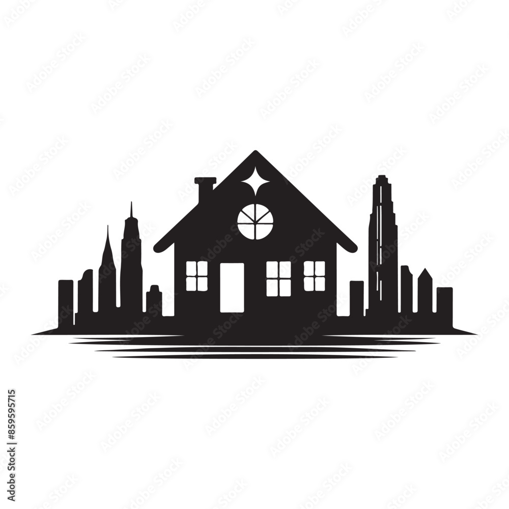 Home vector silhouette Home vector silhouette