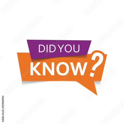 vector did you know modern style design
