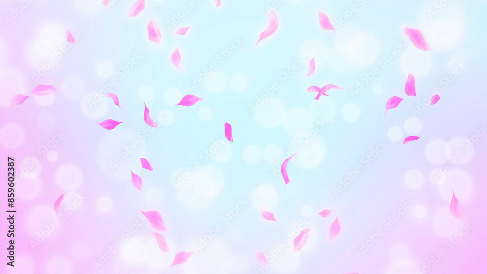 Pink Rose Petals, cherry blossom on spring background, nature Pink Rose Petals, cherry blossom on spring background, nature