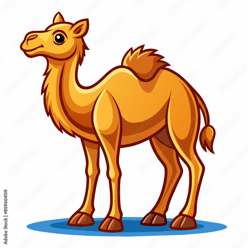Playful and Cute Camel Cartoon Vector Playful and Cute Camel Cartoon Vector