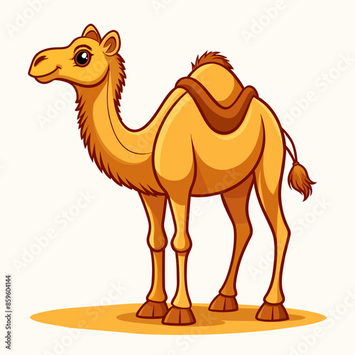 Cute Camel Vector Illustration for Children