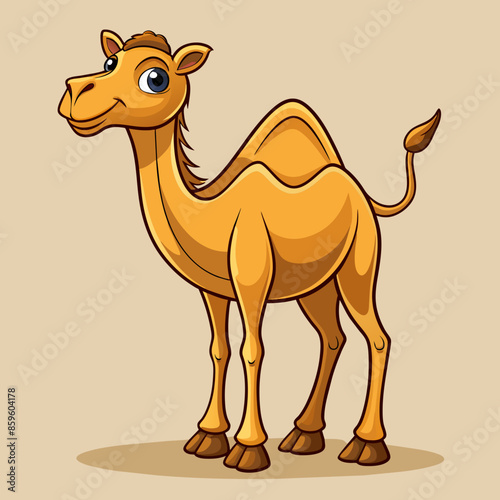 Adorable and Fun Camel Cartoon Vector