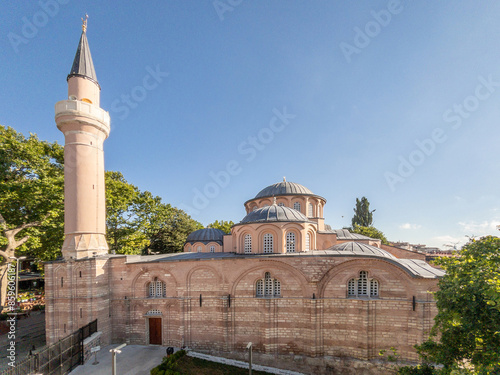 The Chora Church or Kariye Mosque (Turkish: Kariye Camii) is a former church, now converted to a mosque (for the second time), in the Edirnekapı neighborhood of Fatih district, Istanbul, Turkey photo