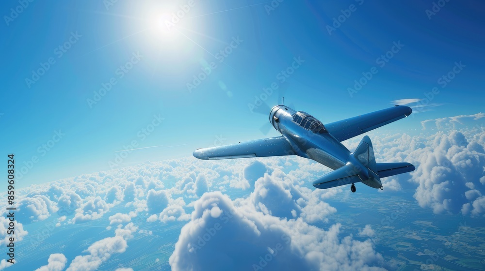 Skybound Light Blue Airplane Skybound Light Blue Airplane