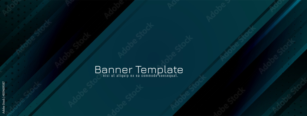 Modern dark blue color stripe pattern banner design Modern dark blue color stripe pattern banner design