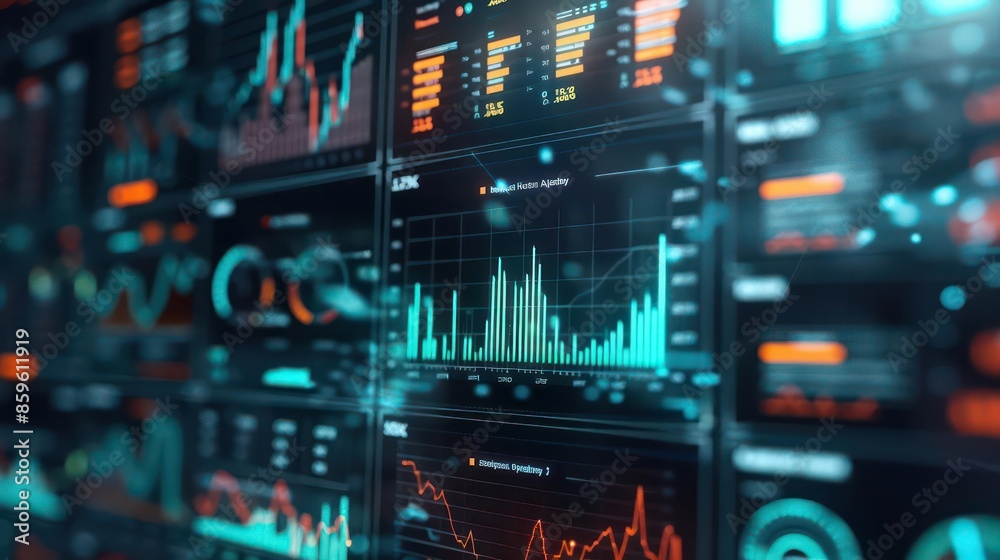 Futuristic closeup of an economic reform dashboard using AI to analyze policy impacts and public sentiment Futuristic closeup of an economic reform dashboard using AI to analyze policy impacts and public sentiment