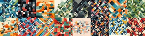 Modern abstract backgrounds. AI generated illustration