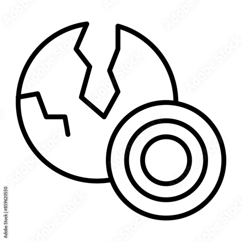 Epicenter Line Icon