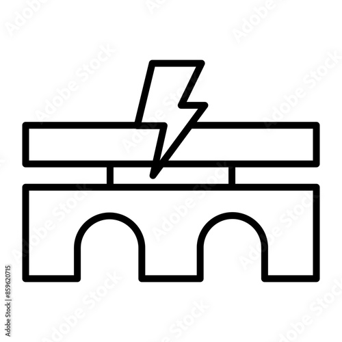 Bridge Line Icon