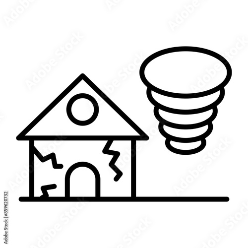 Twister Line Icon