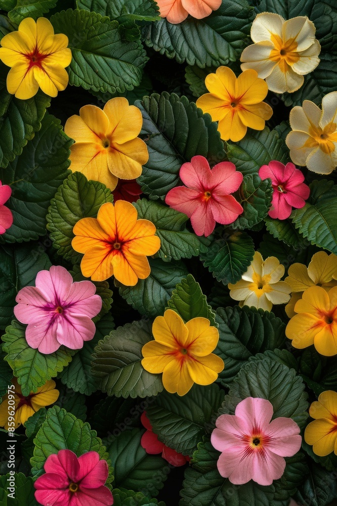 Colorful Flowers in a Garden Colorful Flowers in a Garden