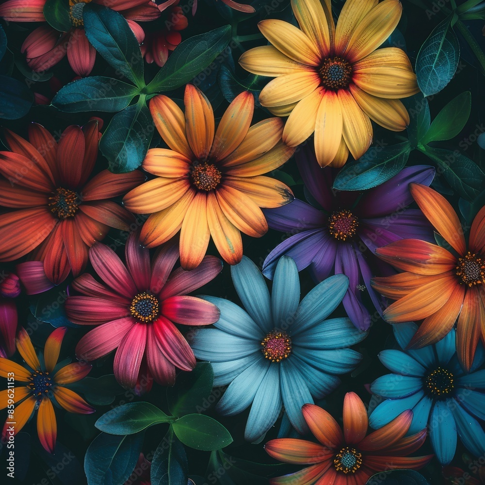 Colorful Flowers in Bloom Colorful Flowers in Bloom