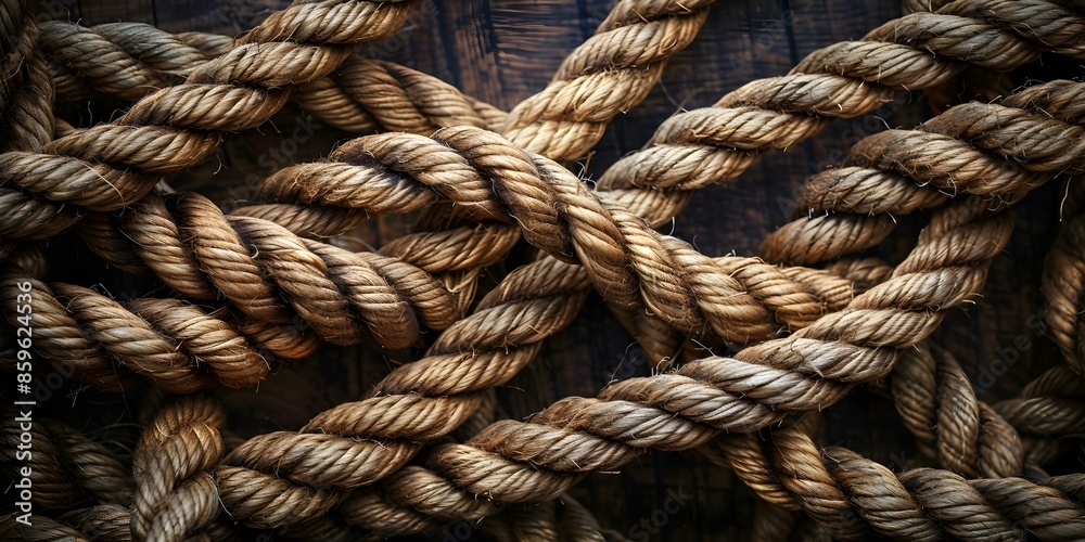 Navigating Complex Legal Jargon Businesses Depicted as Tangled Ropes for Compliance. Concept Legal Compliance, Business Regulations, Tangled Ropes, Navigating Complexity Navigating Complex Legal Jargon Businesses Depicted as Tangled Ropes for Compliance. Concept Legal Compliance, Business Regulations, Tangled Ropes, Navigating Complexity