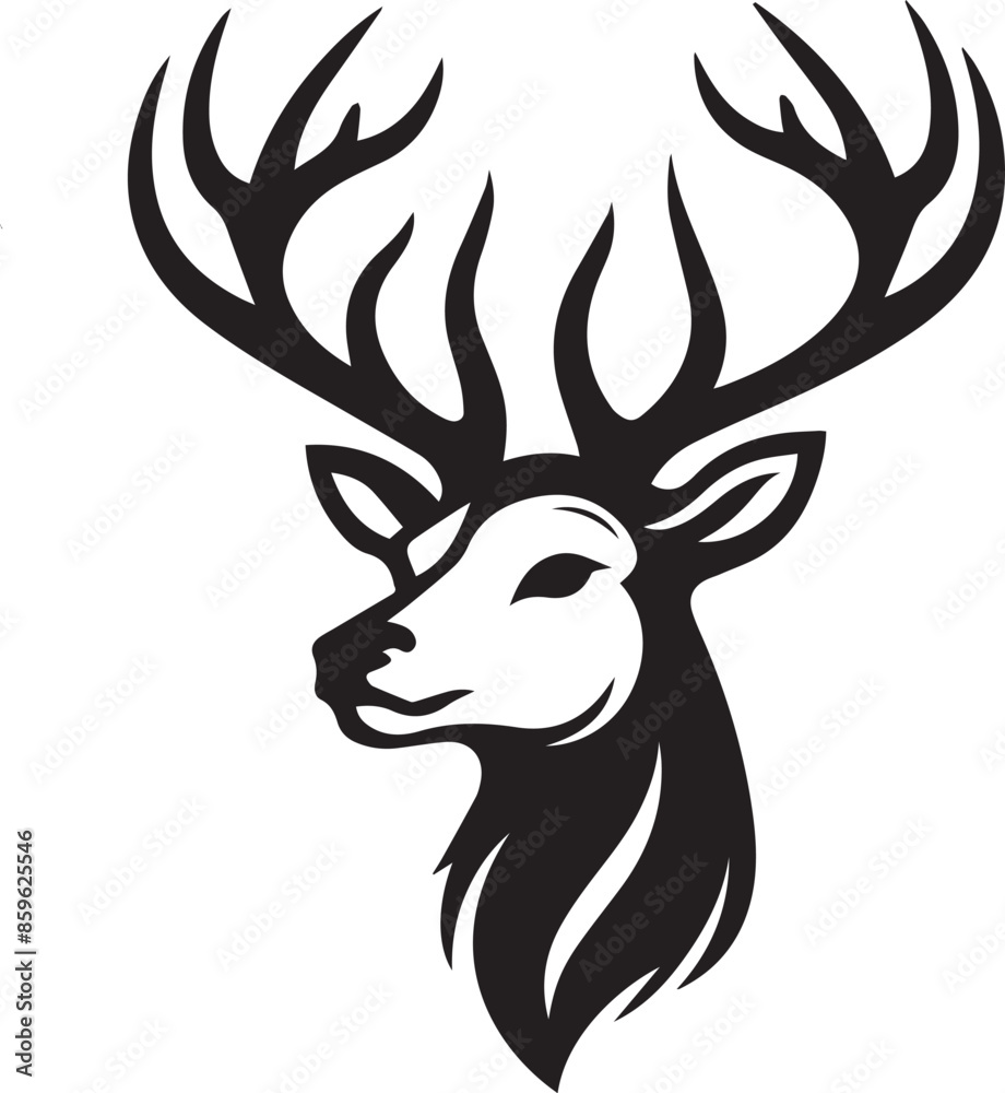 silhouette of a deer silhouette of a deer
