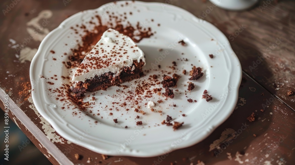 Dirty plate after dessert signifies the end of celebration Dirty plate after dessert signifies the end of celebration