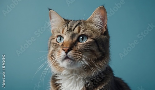 Studio shot of A beautiful smooth-haired red cat