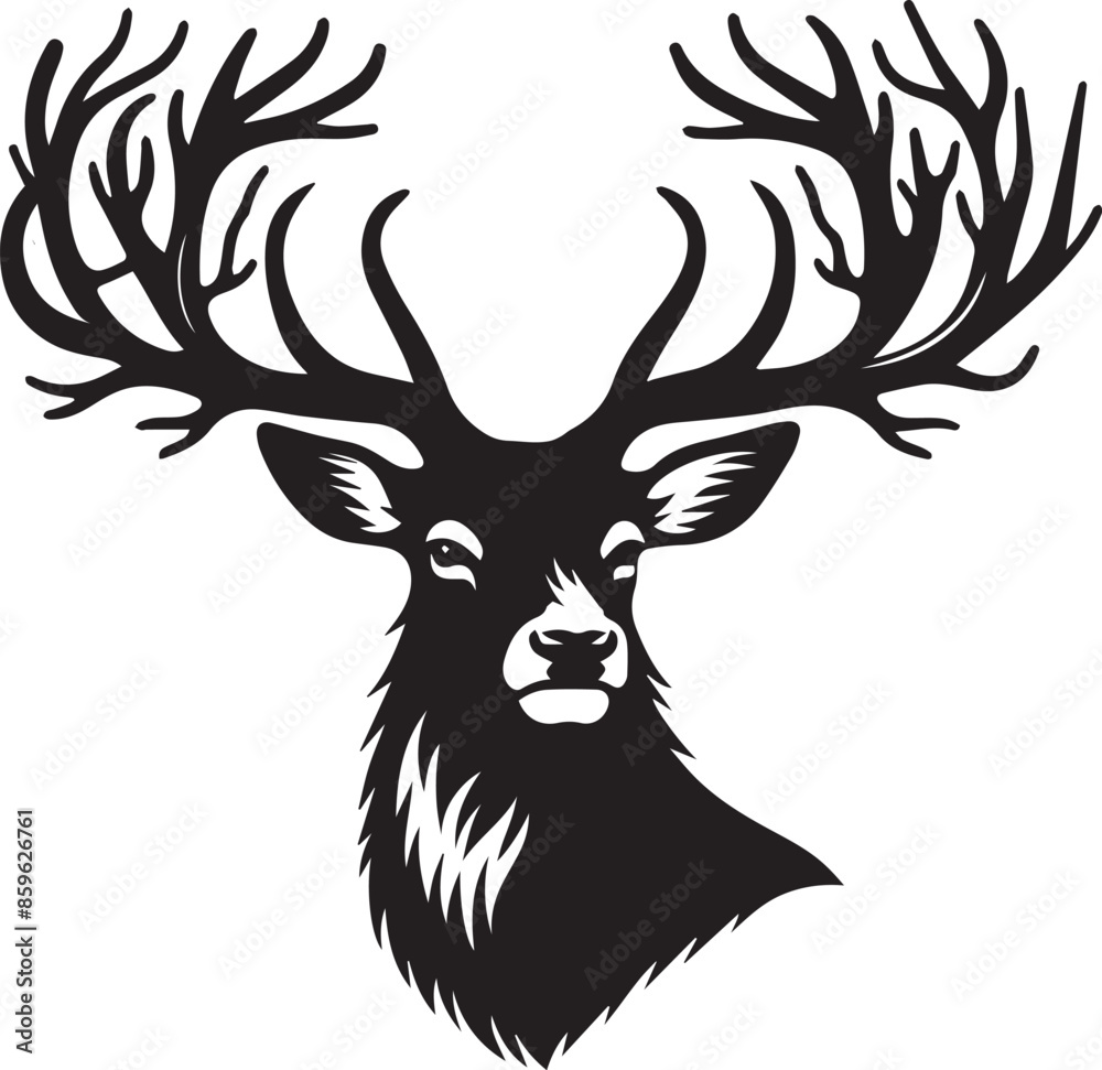 silhouette of a deer silhouette of a deer