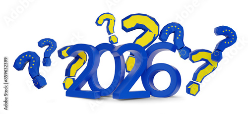 2026 blue new year symbol, ...