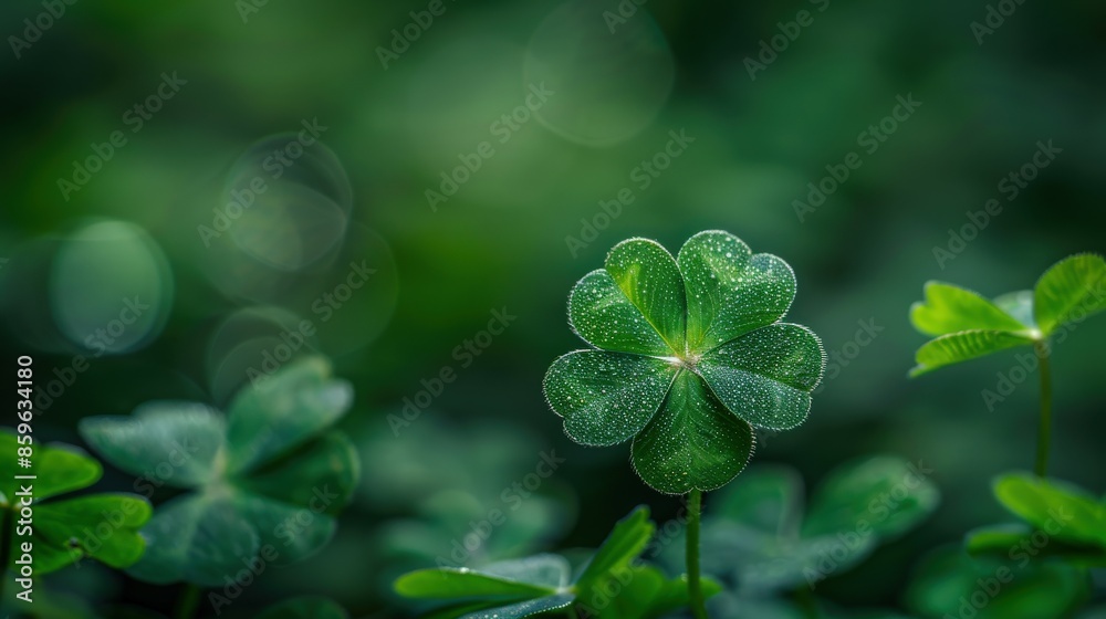 Dewy Shamrock in Green Field Dewy Shamrock in Green Field