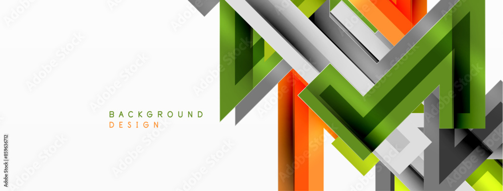 Line zig zag dynamic geometric abstract background. Colorful lines with shadow and light effects, various routes concept. Vector Illustration For Wallpaper, Banner, Background, Card Line zig zag dynamic geometric abstract background. Colorful lines with shadow and light effects, various routes concept. Vector Illustration For Wallpaper, Banner, Background, Card