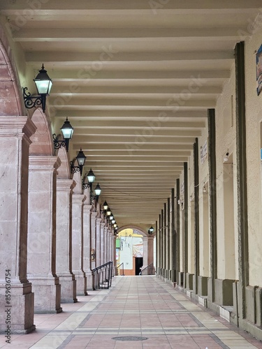 corridor of the building