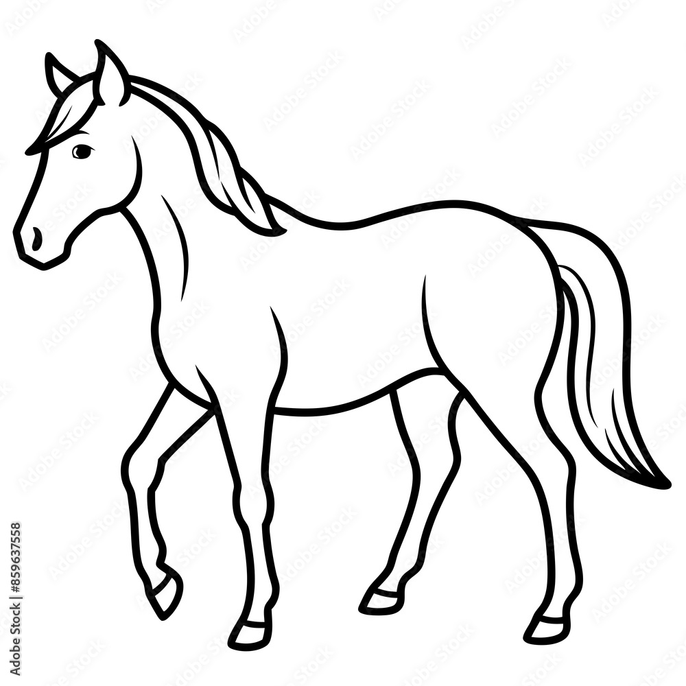horse silhouette isolated on white horse silhouette isolated on white